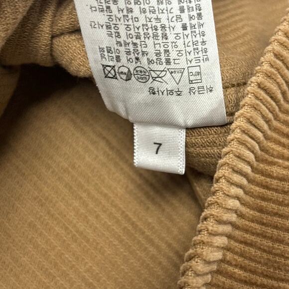 UNIQLO Tan Mens XL Button Up Long Sleeve Retro Granola Corduroy Shirt Shacket - Picture 9 of 9